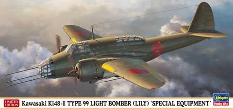 Hasegawa Aircraft 1/72 Kawasaki Ki48 II Type 99 (Lily) Light Bomber Ltd. Edition Kit