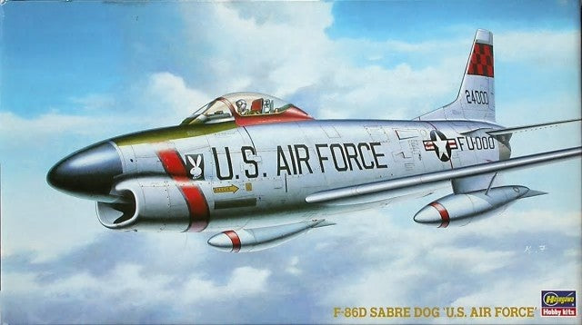 Hasegawa 1/72 F86D Sabre Dog US Air Force Fighter (Re-Issue) Kit