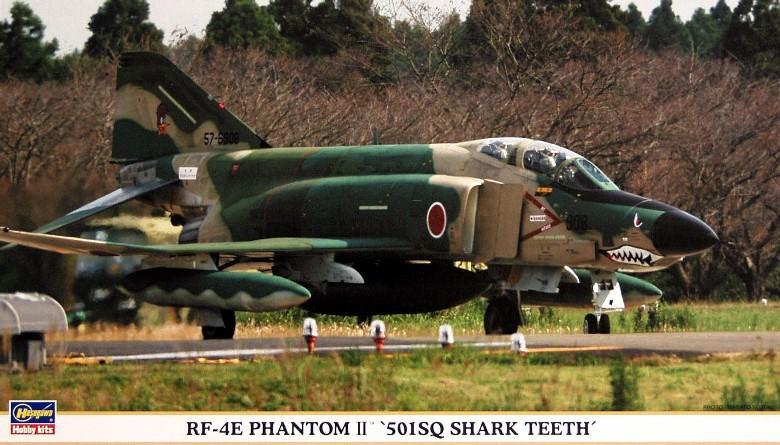 Hasegawa Aircraft 1/72 RF4E Phantom II 501st Sq Shark Teeth Recon Aircraft Aircraft Ltd Edition Kit