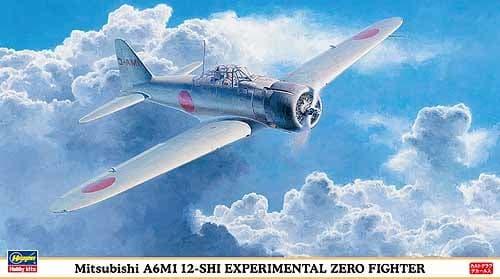 Hasegawa 1/48 Mitsubishi A6M1 12SHI Experimental Zero Fighter (Re-Issue) Kit