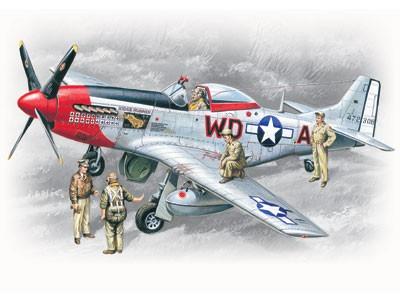 ICM Aircraft 1/48 WWII US P51D Mustang Fighter Kit