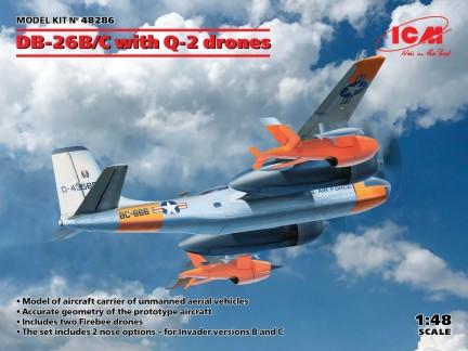 ICM Aircraft 1/48 DB26B/C USAF Aircraft w/Q2 Drones Kit