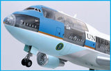Dragon 1/144 Visible 747-400 Air Force One Airliner (Prepainted & Partially Assembled) w/Cutaway Views Kit