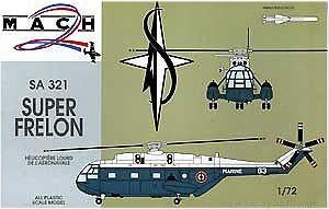 Mach-2 Aircraft 1/72 SA321 Super Frelon Helicopter w/Missiles Kit
