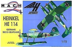 Mach-2 Aircraft 1/72 He114 German Recon Seaplane Kit