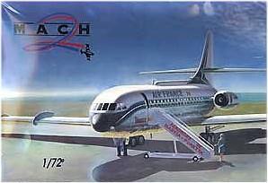 Mach-2 Aircraft 1/72 SE210 Caravelle UAL/AF/Air International Commercial Airliner Kit