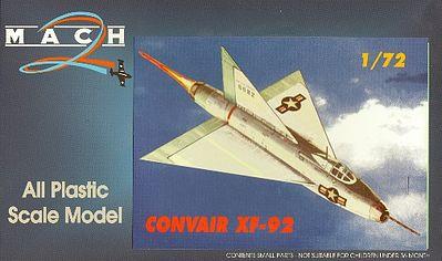 Mach-2 Aircraft 1/72 Convair XF92 Dart US Navy Jet Fighter Kit