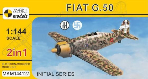 Mark I 1/144 Fiat G50 Initial Series Italian/Finnish Fighter (2 in 1) Kit
