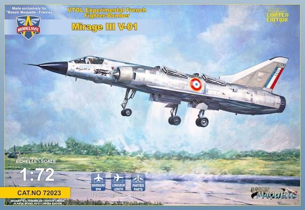 Modelsvit Aircraft 1/72 Mirage III V01 (French VT0L) Experimental Fighter/Bomber Ltd. Edition Kit