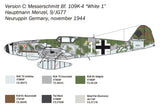 Italeri 1/48 Bf109K4 German Fighter Kit