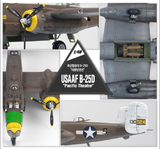 Academy 1/48 USAAF B25D Pacific Theatre Bomber Kit