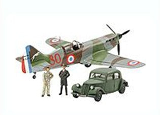 Tamiya Aircraft 1/48 Dewoitine D520 French Aces Aircraft w/Staff Car Kit