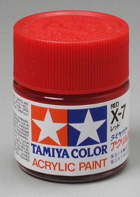 Tamiya Acrylic X7 Gloss Red 23 ml Bottle