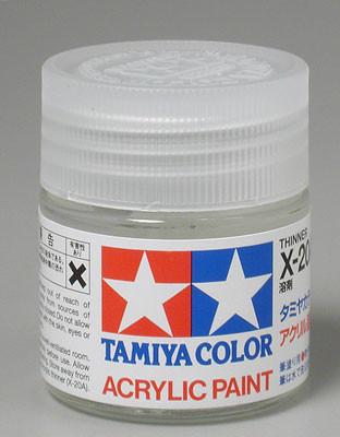 Tamiya Acrylic/Poly X20A Thinner 23 ml Bottle