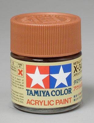 Tamiya Acrylic X34 Gloss Metallic Brown 23 ml Bottle