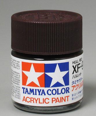 Tamiya Acrylic XF9 Hull Red 23 ml Bottle