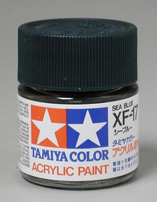 Tamiya Acrylic XF17 Sea Blue 23 ml Bottle