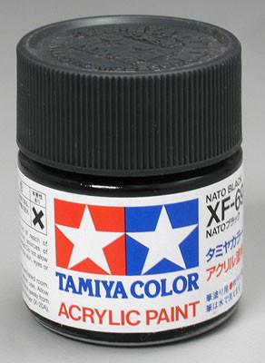 Tamiya Acrylic XF69 Nato Black 23 ml Bottle