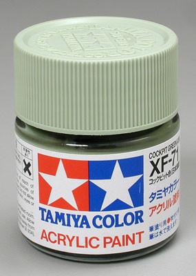 Tamiya Acrylic XF71 Cockpt Green 23 ml Bottle