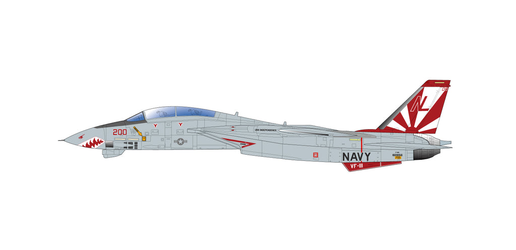 Platz Italeri 1/48 US Navy F-14A Tomcat VF-111 "Sundowners" Kit