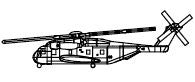 Trumpeter Aircraft 1/700 CH53E Super Stallion Helicopter Set for Warships (3/Bx) Kit