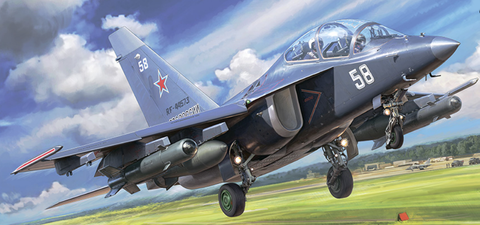 Zvezda Aircraft 1/48 Russian Light Bomber YAK-130 "Mitten" Kit Media 1 of 9