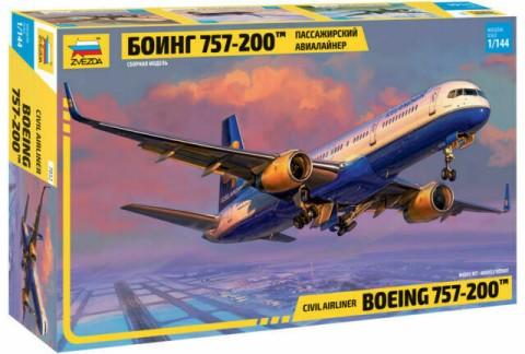 Zvezda Aircraft 1/144 B757-200 Commercial Airliner Kit